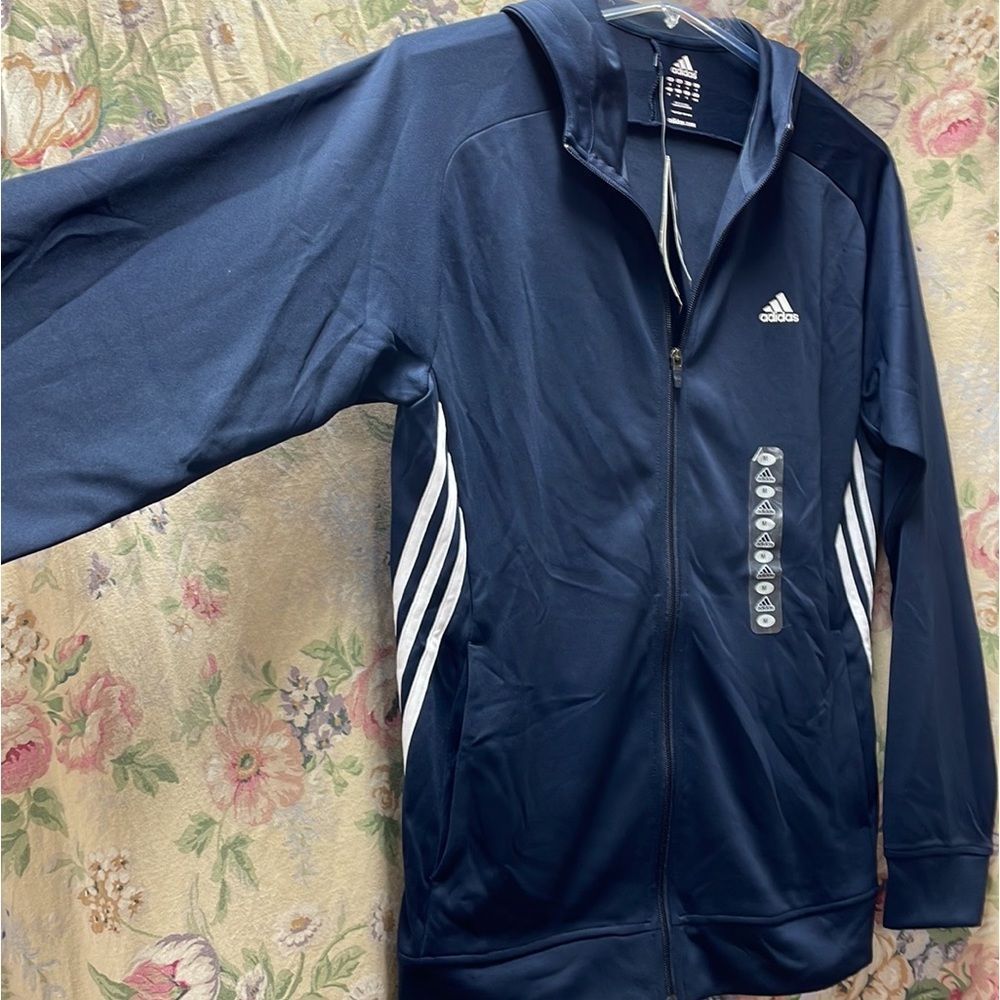 Adidas zippered hoodie competition jacket - Picture 3 of 6